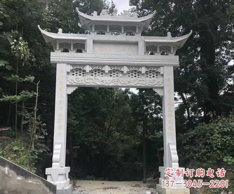 徐州寺院牌坊石雕