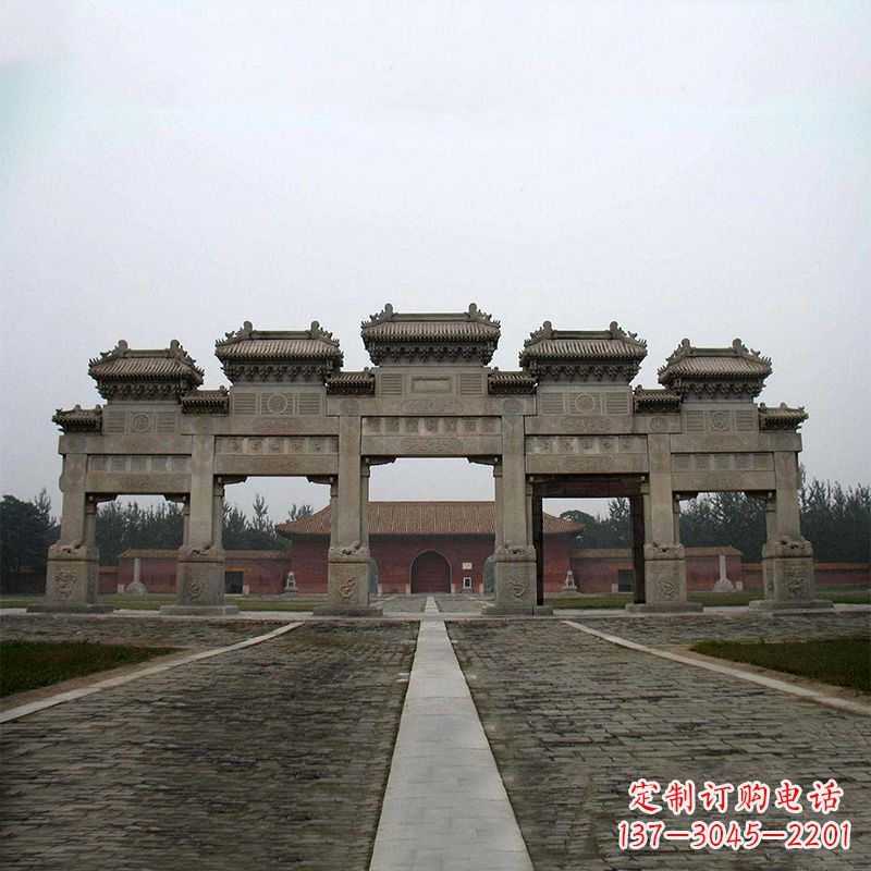 徐州寺院五门石牌楼
