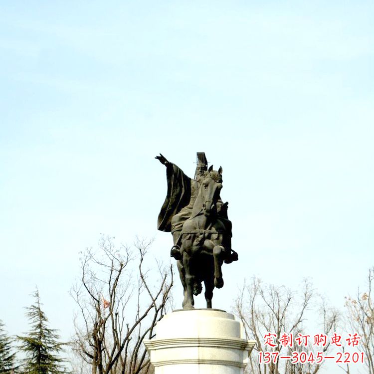 徐州隋文帝杨坚铜雕塑像