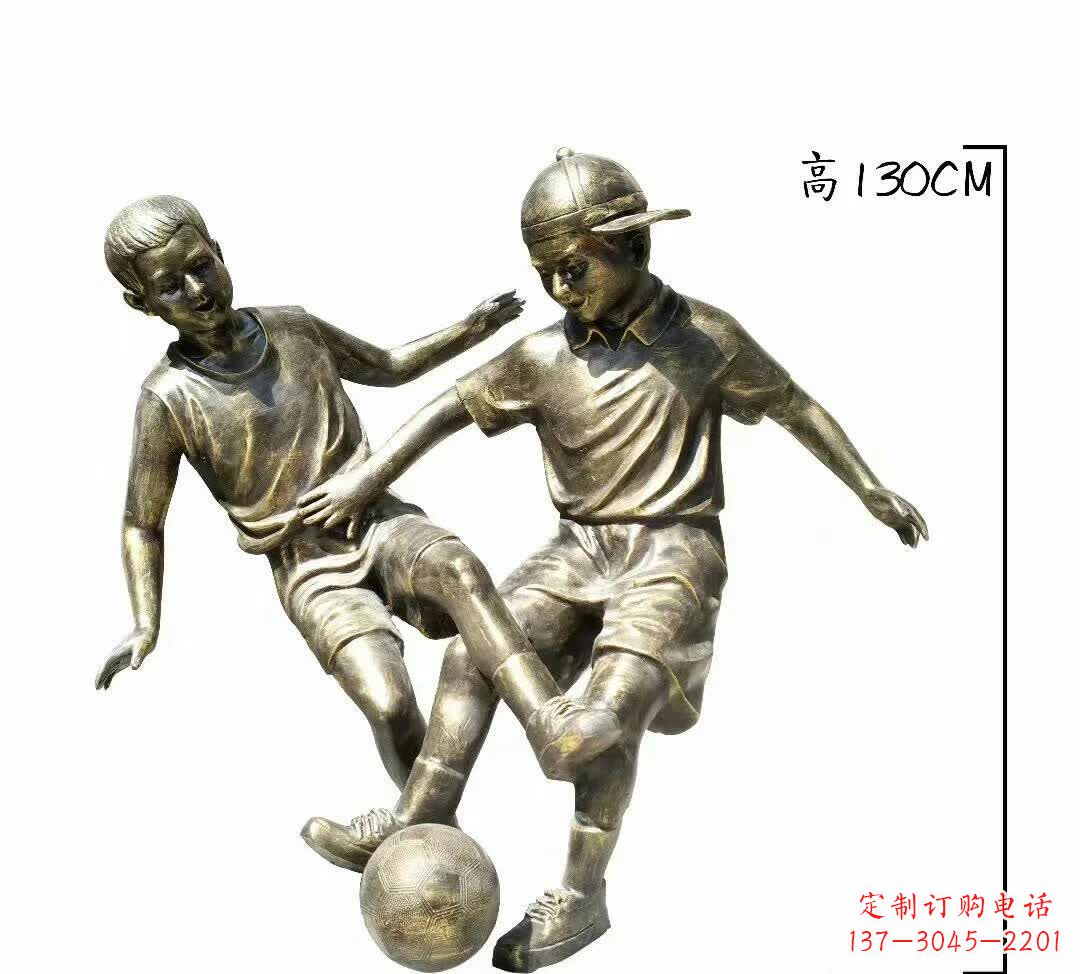 徐州踢足球人物铜雕112