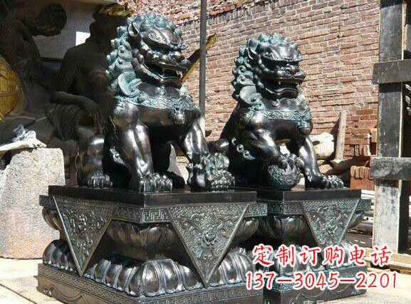 徐州天安门狮子铜雕塑