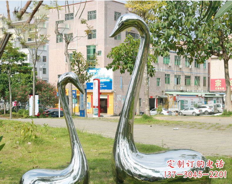 徐州天鹅抽象不锈钢雕塑112