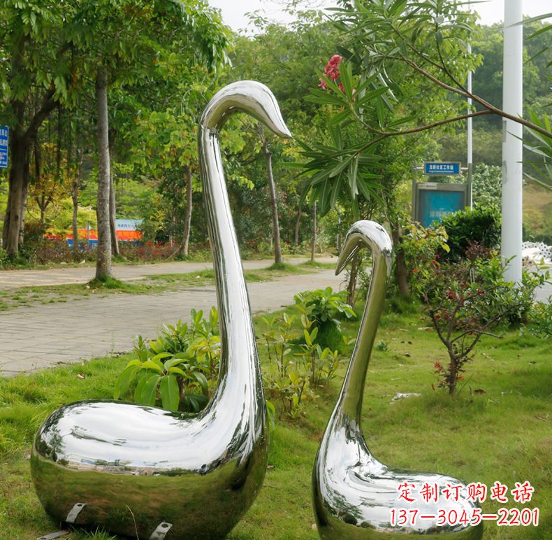 徐州天鹅抽象不锈钢雕塑