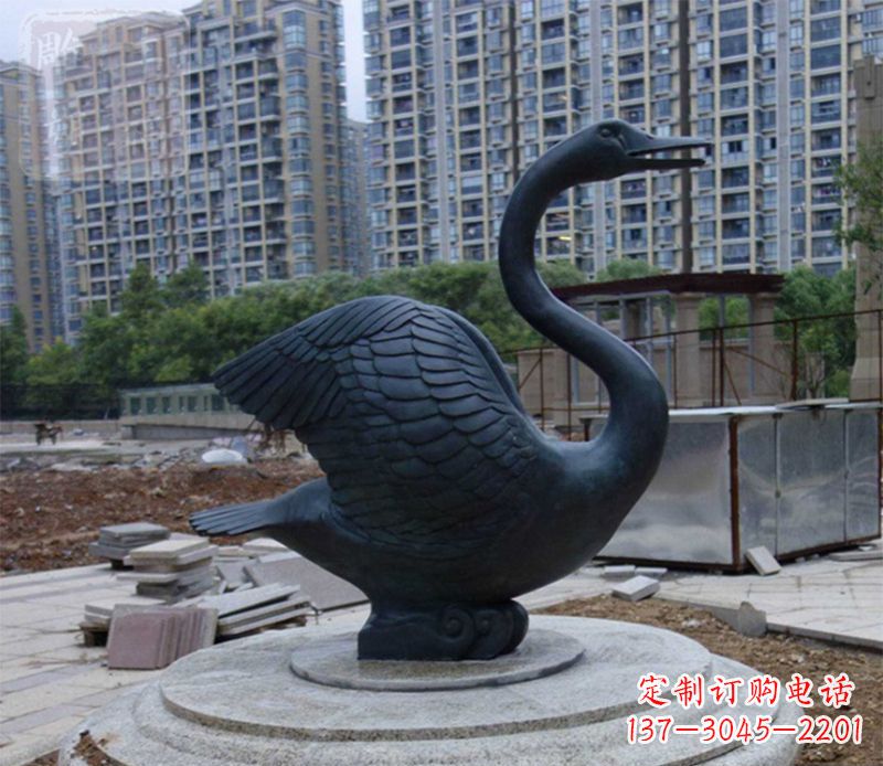徐州天鹅动物铜雕
