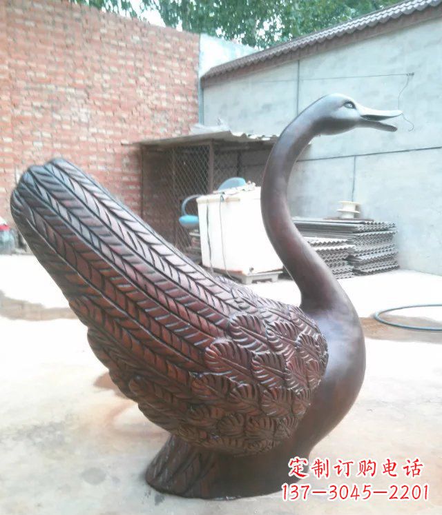 徐州天鹅公园天王动物铜雕