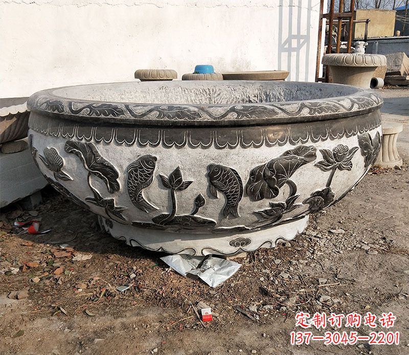 徐州庭院水缸景观石雕
