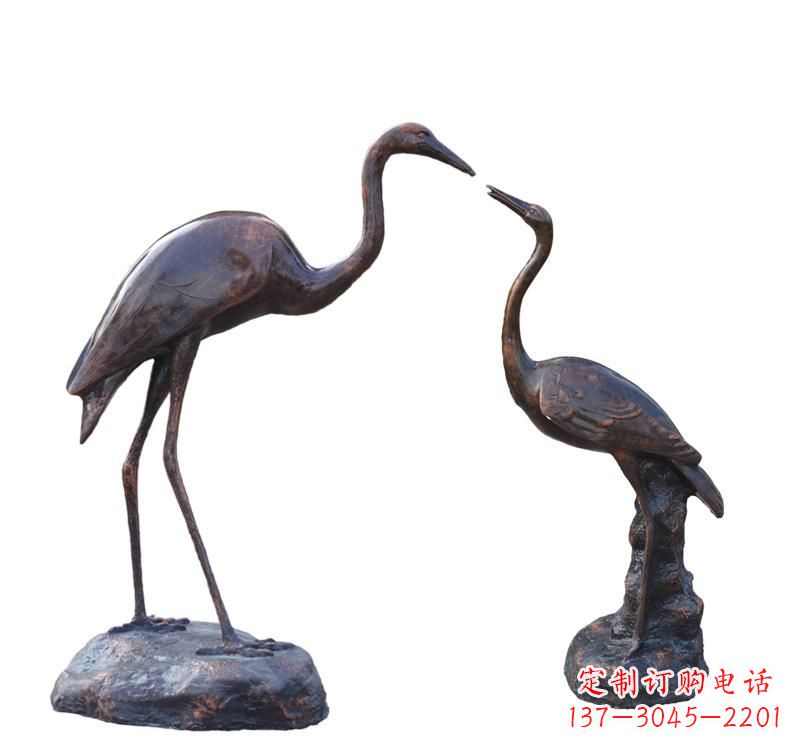徐州铜雕动物仙鹤