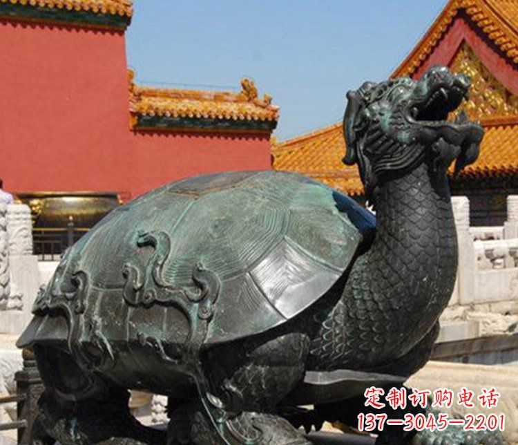 徐州铜雕广场龙龟动物雕塑