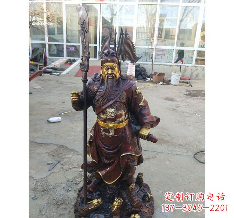 徐州铜雕九龙关公