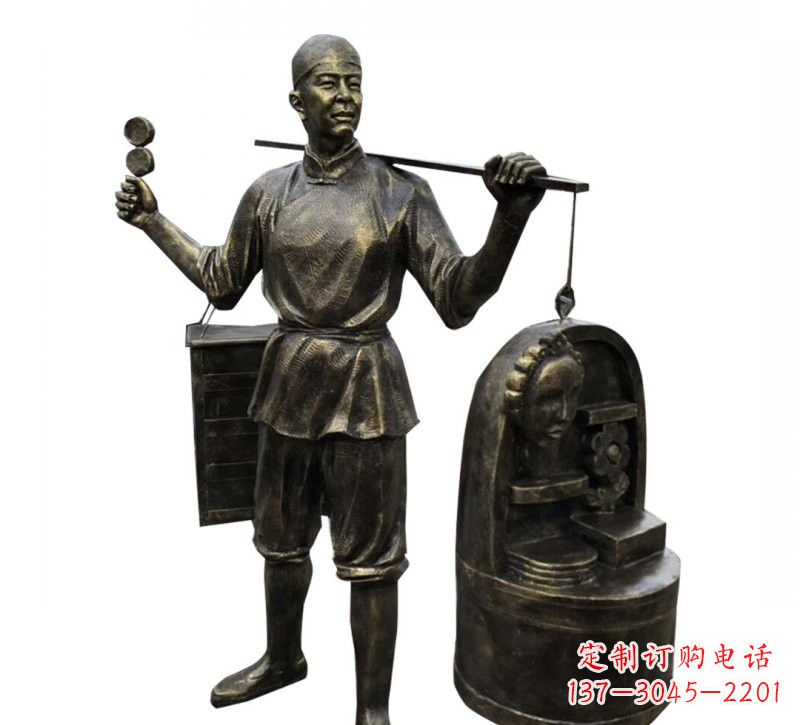 徐州铜雕卖货郎