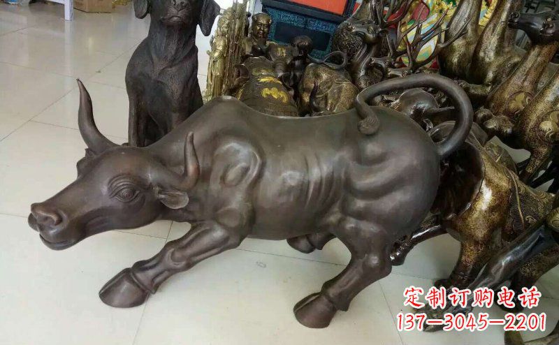 徐州铜雕牛广场动物景观摆件 (5)