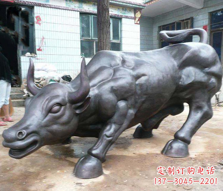 徐州铜雕牛广场动物景观摆件 (3)