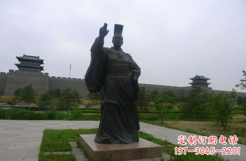 徐州铜雕秦始皇古代名人雕塑
