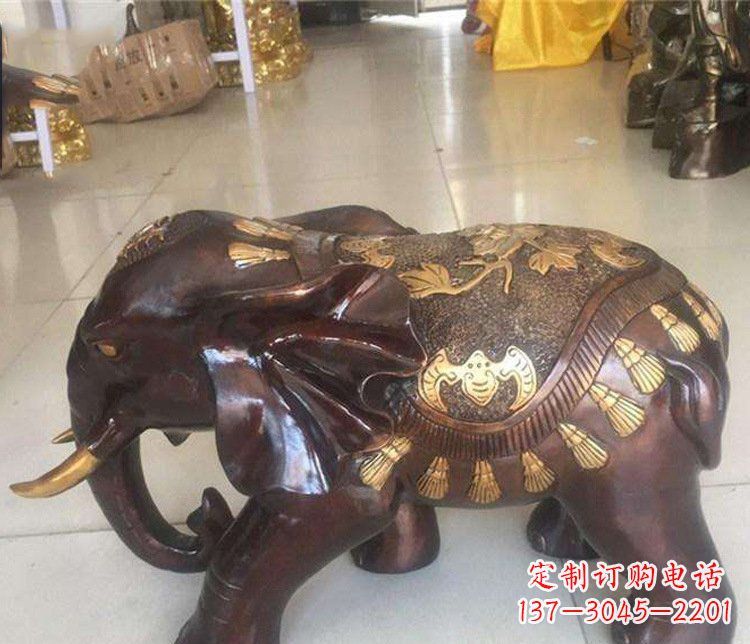 徐州铜雕室内装饰小象雕塑摆件
