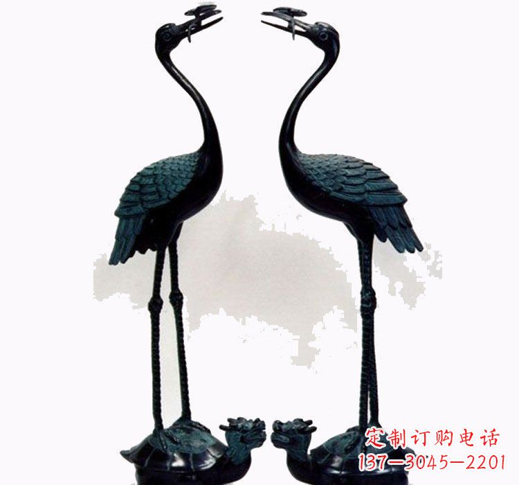 徐州铜雕仙鹤和龙龟