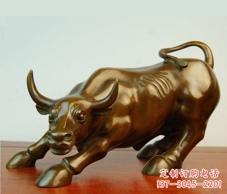 徐州铜雕小区动物牛摆件
