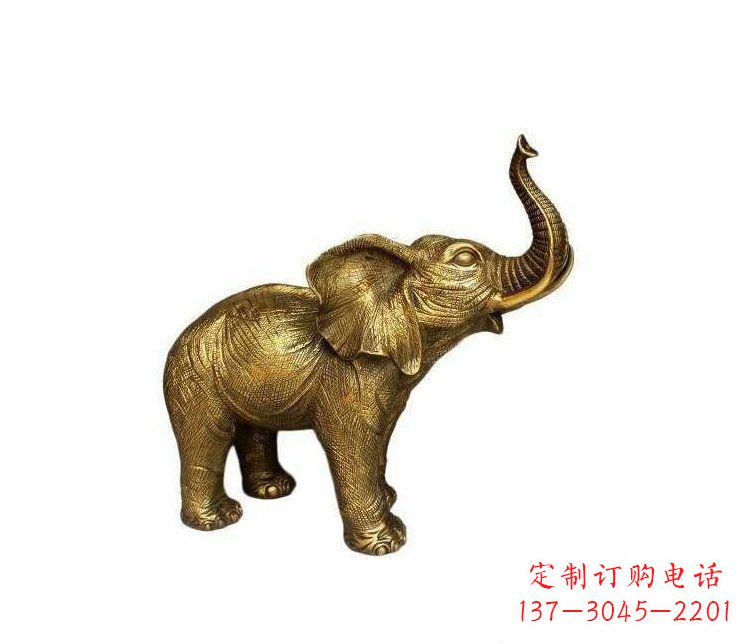 徐州铜雕园林动物小象雕塑