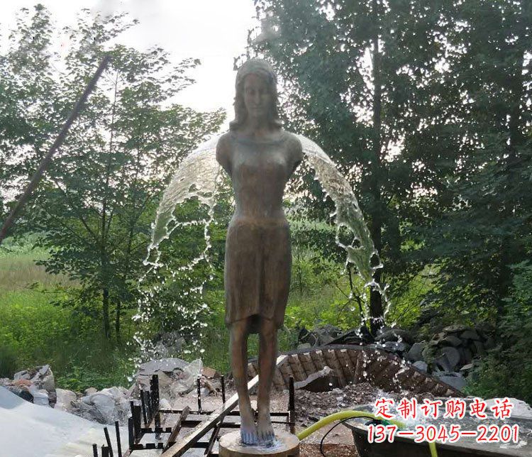 徐州铜雕园林天使雕塑摆件