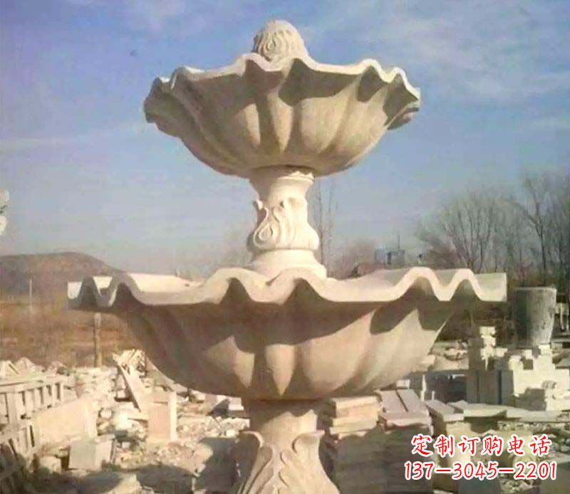 徐州晚霞红大型喷泉石雕