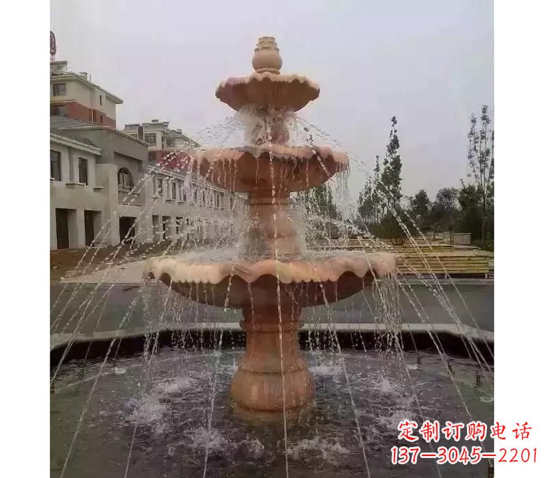 徐州晚霞红喷泉雕塑