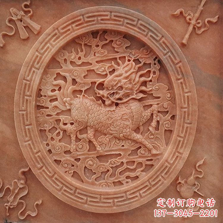 徐州晚霞红麒麟建筑装饰壁画