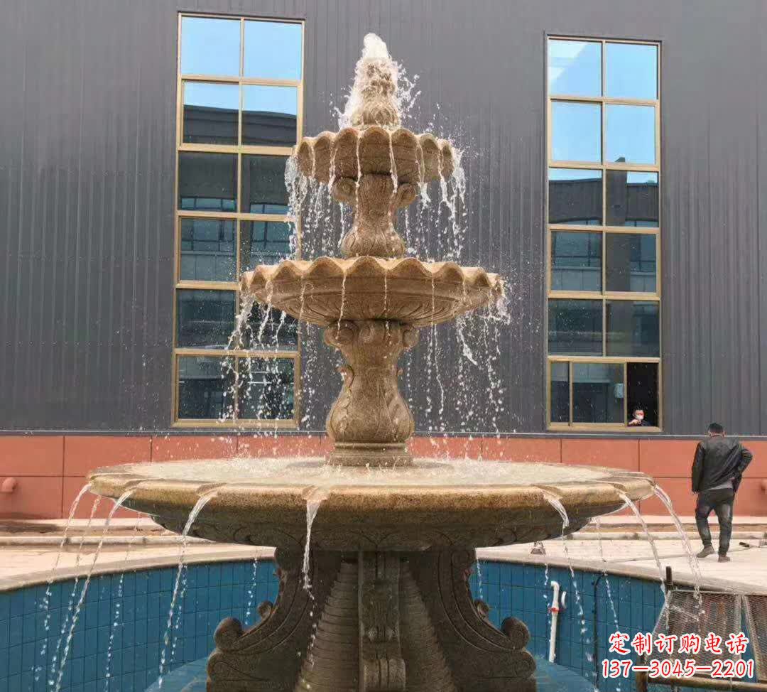 徐州晚霞红三层音乐喷泉