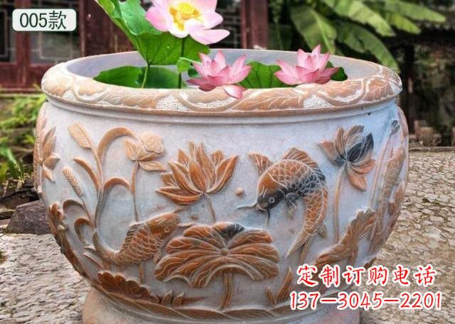 徐州晚霞红水缸鱼缸雕塑