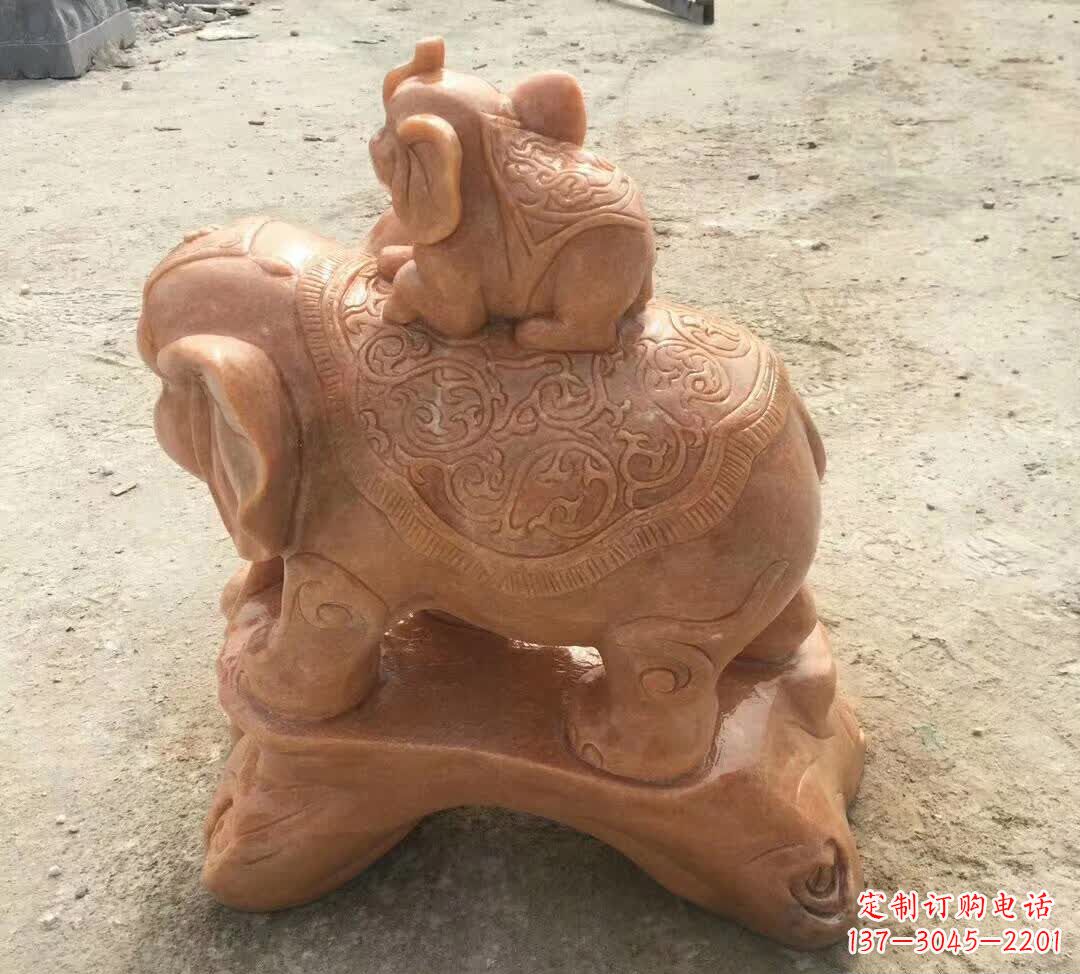 徐州晚霞红小象招财动物