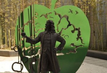 徐州牛顿公园铜雕，艺术品升华人物形象
