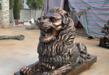 徐州汇丰狮子铜雕，体现高贵气质