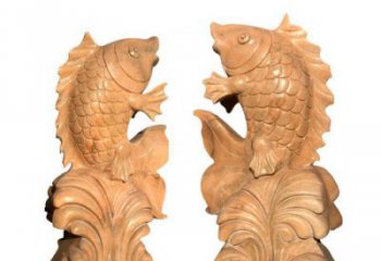 徐州中领雕塑：精美的鲤鱼喷水晚霞红石雕