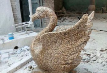 徐州应用天鹅花岗岩制作的喷水雕塑