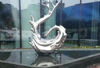 徐州炫耀雕塑——不锈钢火苗抽象雕塑
