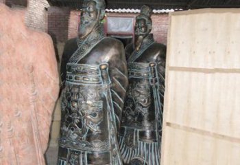 徐州珍贵的秦始皇青铜雕像