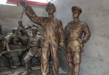 徐州青年时期毛主席铜雕，纪念未来的英雄