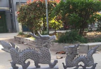 徐州青石雕刻母子龙是由中领雕塑工厂家生产的一…