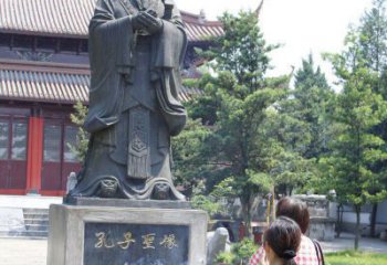 徐州中领雕塑推出精致青铜孔子雕塑，考究工艺，…