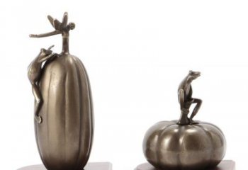 徐州艺术青蛙铜雕：真实逼真可爱