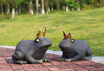 徐州青蛙王子玻璃钢动物雕塑摆件，温馨家居装饰佳品