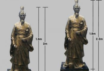 徐州民族英雄屈原铜雕塑