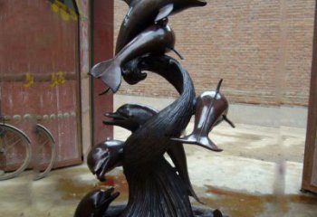 徐州尊贵华丽的海豚雕塑