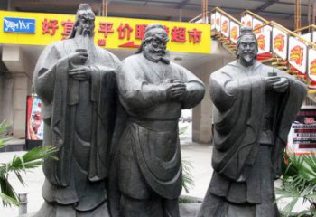 徐州铭记经典：三国英雄关羽雕塑