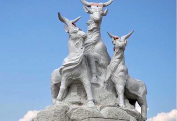 徐州多彩山羊雕塑精美制作