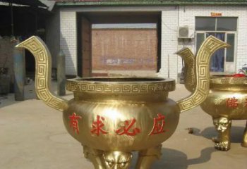 徐州三足香炉铜雕，装点你的寺庙