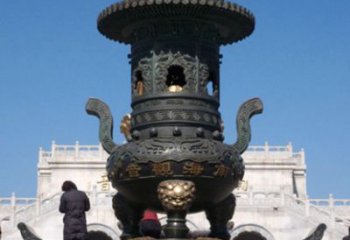 徐州三足香炉铜雕唯美重现历史