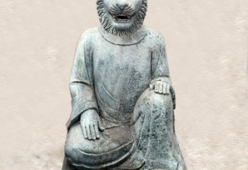 徐州中领雕塑：生肖虎-兽首人身石雕精品