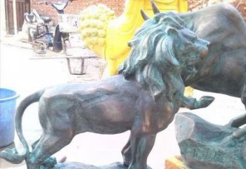 徐州象征霸气，越狱青铜狮子雕塑