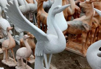 徐州丹顶鹤雕塑，令您汲取自然之美