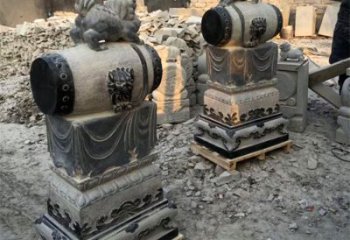 徐州定制大象雕塑石雕门墩，传承中国古典文化