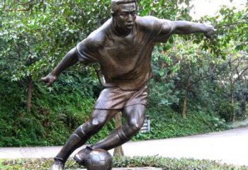 徐州踢足球铜雕体育运动人物雕塑